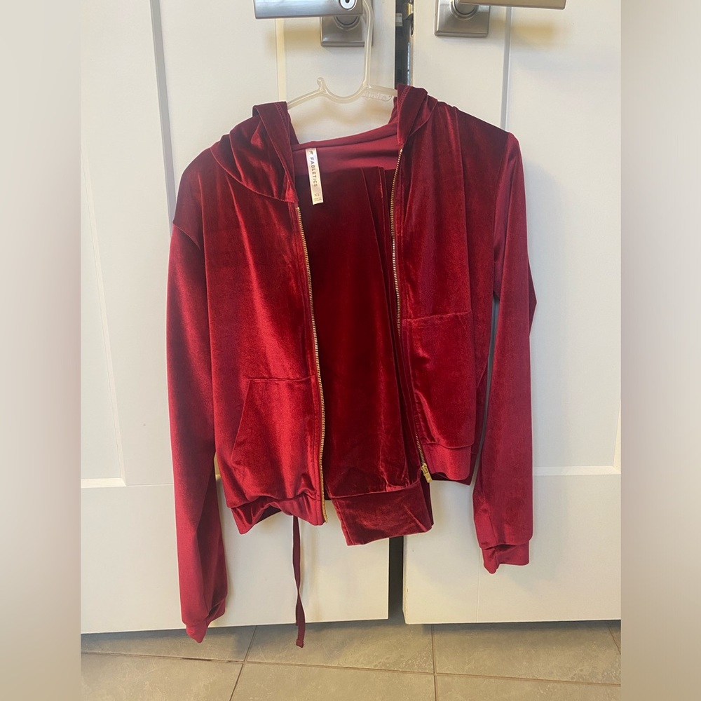 Fabletics velour tracksuit